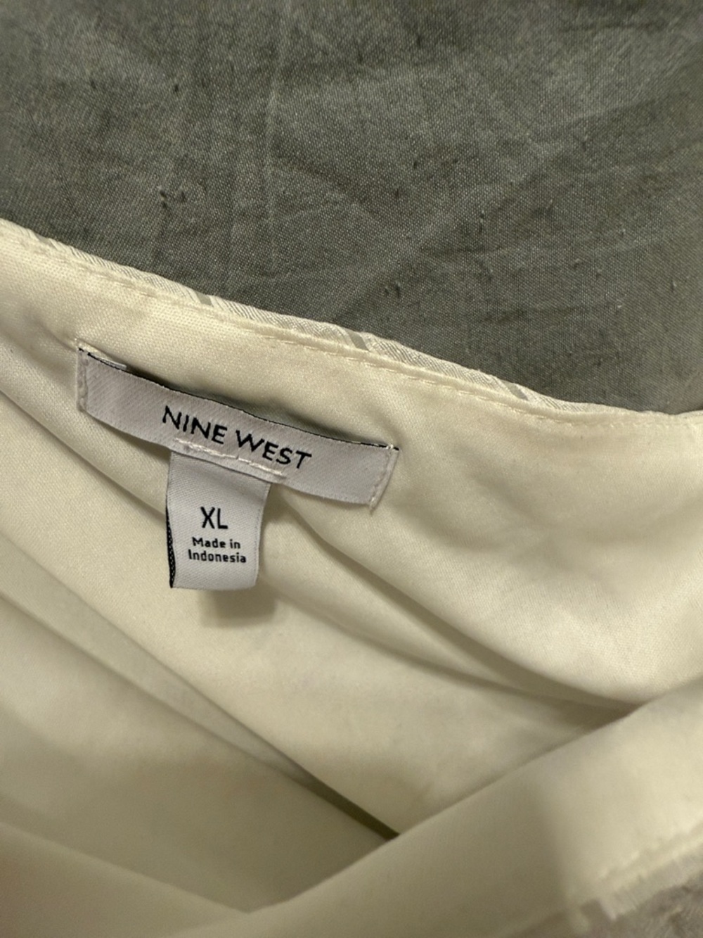 Nine West White One-Shoulder Tie-Waist Mini Dress - Picture 2 of 4